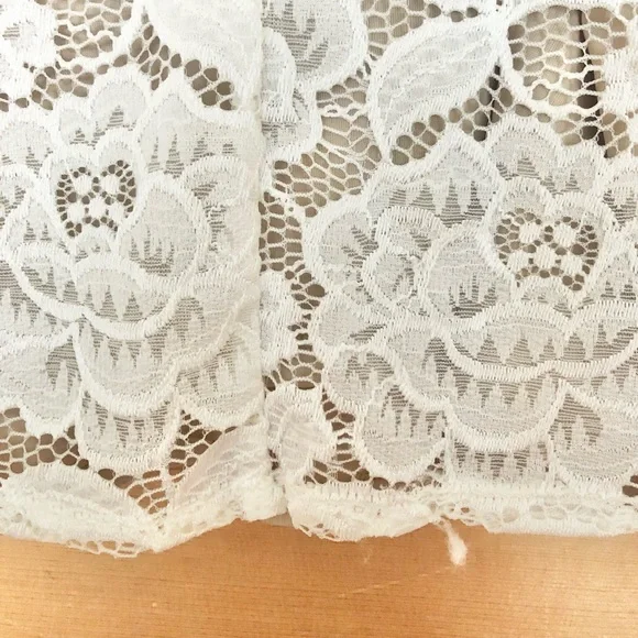 BHLDN jive top lace crop short sleeve floral bridal wedding formal - Picture 4 of 4